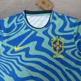 2026 Brazil Blue Green Training Shirts