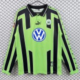 1999/00 Wolfsburg Away Retro Long Sleeve Soccer jersey