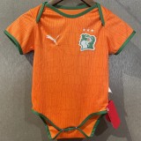 2026 Ivory Coast Home Orange Fans Kids Soccer jersey