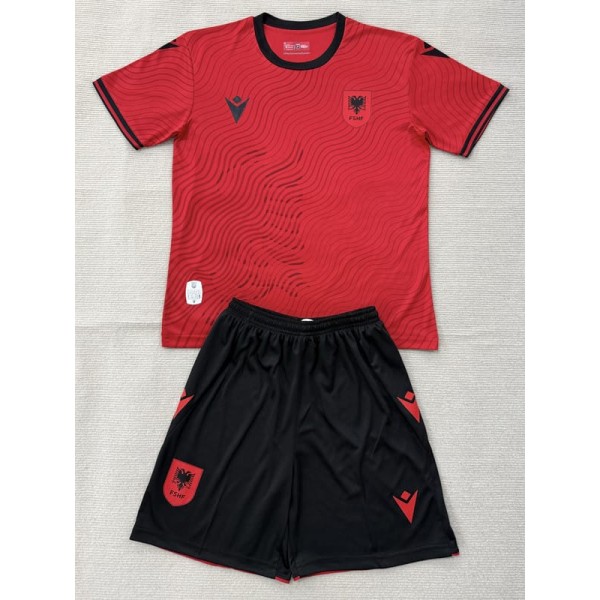 2026 Albania Home Fans Kids Soccer jersey