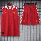 2025/26 Man Utd Red Training Shorts Suit