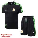 2026 Mexico Black Player Training Shorts Suit