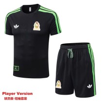 2026 Mexico Black Player Training Shorts Suit