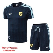 2026 Argentina Royal blue Player Training Shorts Suit