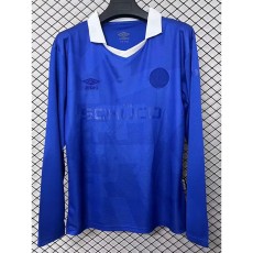 2025/26 Arminia Bielefeld 100th Anniversary Edition Blue Fans Long Sleeve Soccer jersey