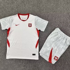 2026 Poland Home White Fans Kids Soccer jersey