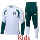 2026 Italy White Kids Half Pull Tracksuit