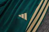 2026 Italy Green Kids Half Pull Tracksuit