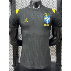 2026 Brazil Black Player Training Shirts