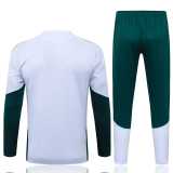 2026 Italy White Kids Half Pull Tracksuit