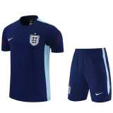 2026 England Royal blue Training Shorts Suit