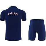 2026 England Royal blue Training Shorts Suit