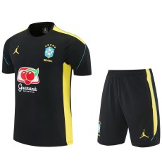 2026 Brazil Black Training Shorts Suit