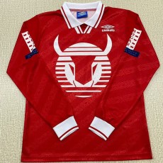 1994/95 Toros Neza Home Red Retro Long Sleeve Soccer jersey