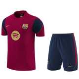 26/27 BAR Brown Red Training Shorts Suit