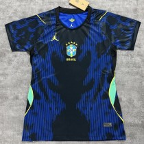 2026 Brazil Away Dark Blue Fans Women Soccer jersey