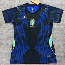 2026 Brazil Away Dark Blue Fans Women Soccer jersey