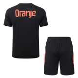 2026 Netherlands Black Training Shorts Suit