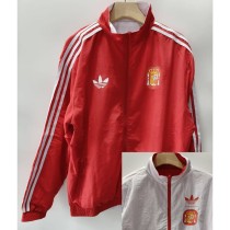 2026 Spain Red & White Double Sided Windbreaker