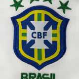 1998 Brazil Retro White Retro Soccer jersey