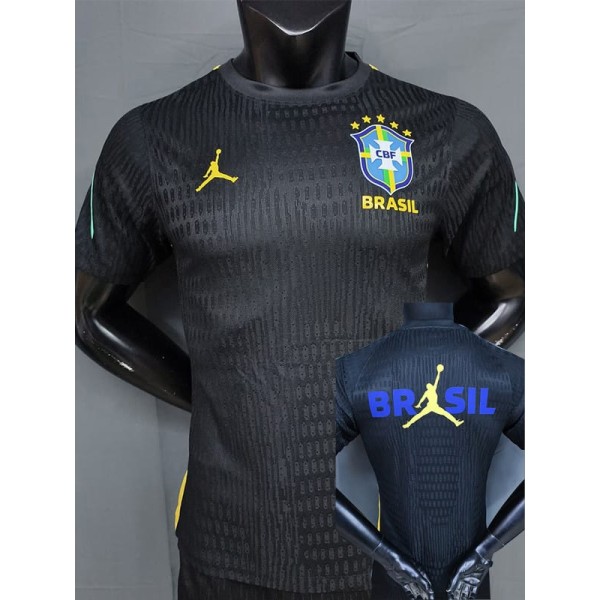 2026 Brazil Black Player Training Shirts