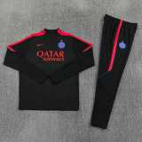 2026/27 PSG Black Half Pull Tracksuit