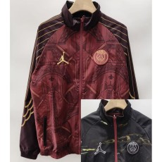 2026/27 PSG Jordan Red & Black Double Sided Windbreaker