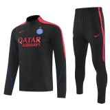 2026/27 PSG Black Half Pull Tracksuit