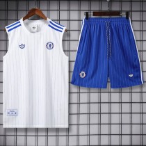2025/26 CHE White Tank top and shorts suit Training Shorts Suit