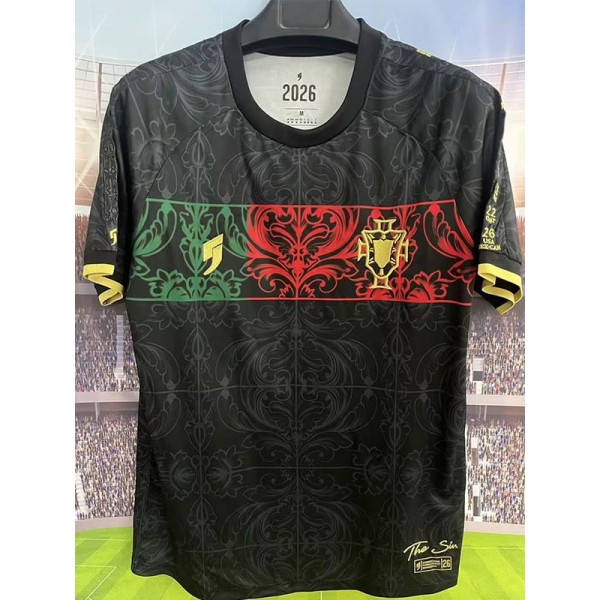 2026 Portugal Black Training Shirts