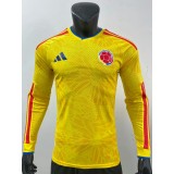 [PLAYER] 2026 Colombia Home Player Long Sleeve Soccer jersey