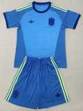 2026 Spain GKL Blue Fans Kids Soccer jersey