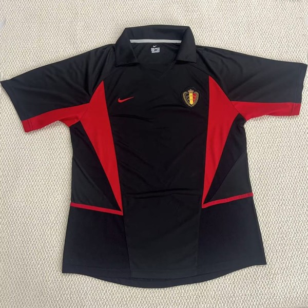 2002 Belgium Away Retro Soccer jersey