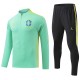 2026 Brazil Light Green Half Pull Tracksuit