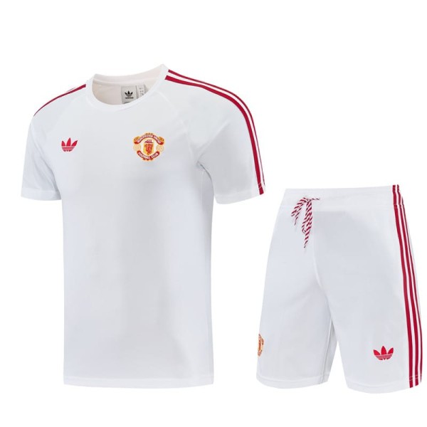 2026/27 Man Utd White Training Shorts Suit
