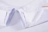 2026 France White Kids Half Pull Tracksuit