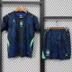 2026 Brazil Away Dark Blue Fans Kids Soccer jersey
