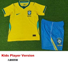 [PLAYER] 2026 Brazil Home Player Kids Soccer jersey