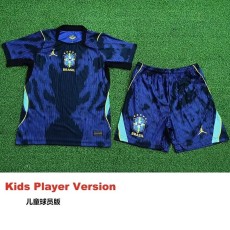 [PLAYER] 2026 Brazil Away Player Kids Soccer jersey