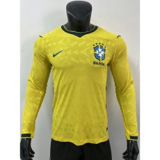 [PLAYER] 2026 Brazil Home Player Long Sleeve Soccer jersey