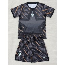 2026 France GKR Gray Fans Kids Soccer jersey