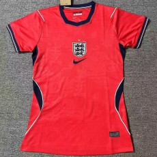 2026 England Away Red Fans Women Soccer jersey