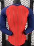 [PLAYER] 2026 Spain Home Red Player Long Sleeve Soccer jersey