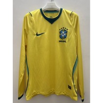 2026 Brazil Home Yellow Fans Long Sleeve Soccer jersey