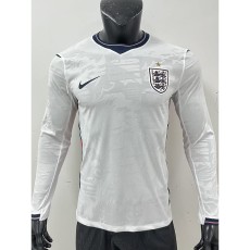 [PLAYER] 2026 England Home White Player Long Sleeve Soccer jersey