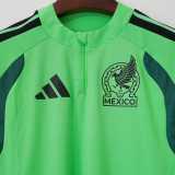 2026 Mexico Green Half Pull Training Shirts