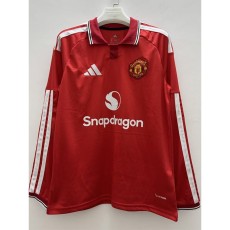 2026/27 Man Utd Home Fans Long Sleeve Soccer jersey