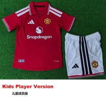 [PLAYER] 2026/27 Man Utd Home Player Kids Soccer jersey