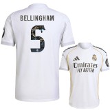 2025/26 R MAD Home Fans Bellingham #5 Print Dragon Soccer jersey