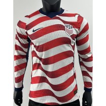 [PLAYER] 2026 USA Home Player Long Sleeve Soccer jersey